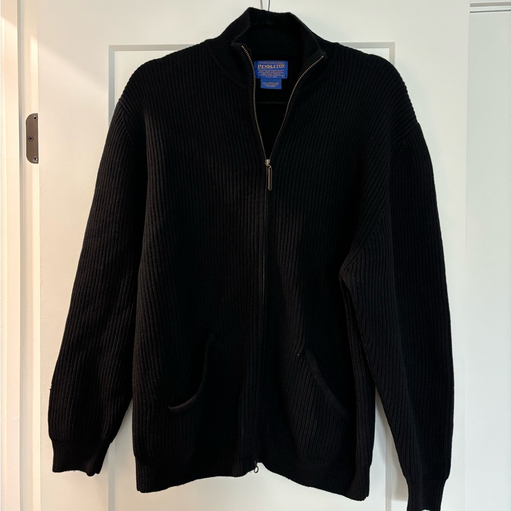Pendleton wool zip cardigan